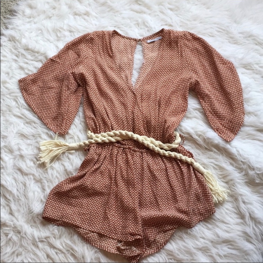 Faithful the Brand Romper with Rope Belt Sz:Xs
